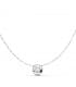 Collier Mercedes 6.5 mm Or Blanc 18K