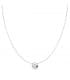 Collier Mercedes 6.5 mm Or Blanc 18K
