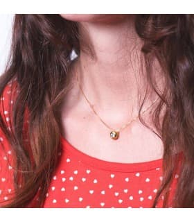 Collana punto luce Mercedes 7 mm 18 Kt