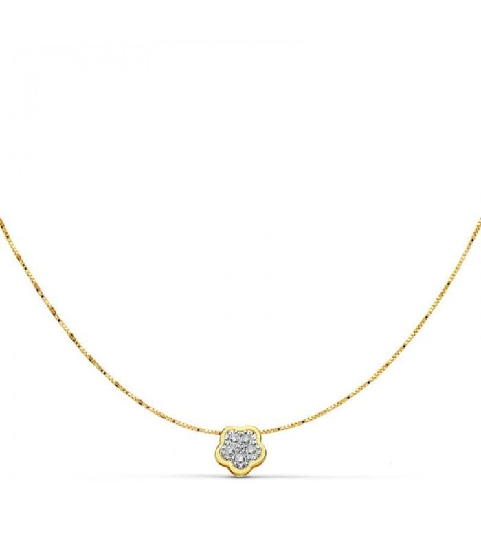 Collier bicolore Abril 18 Carats