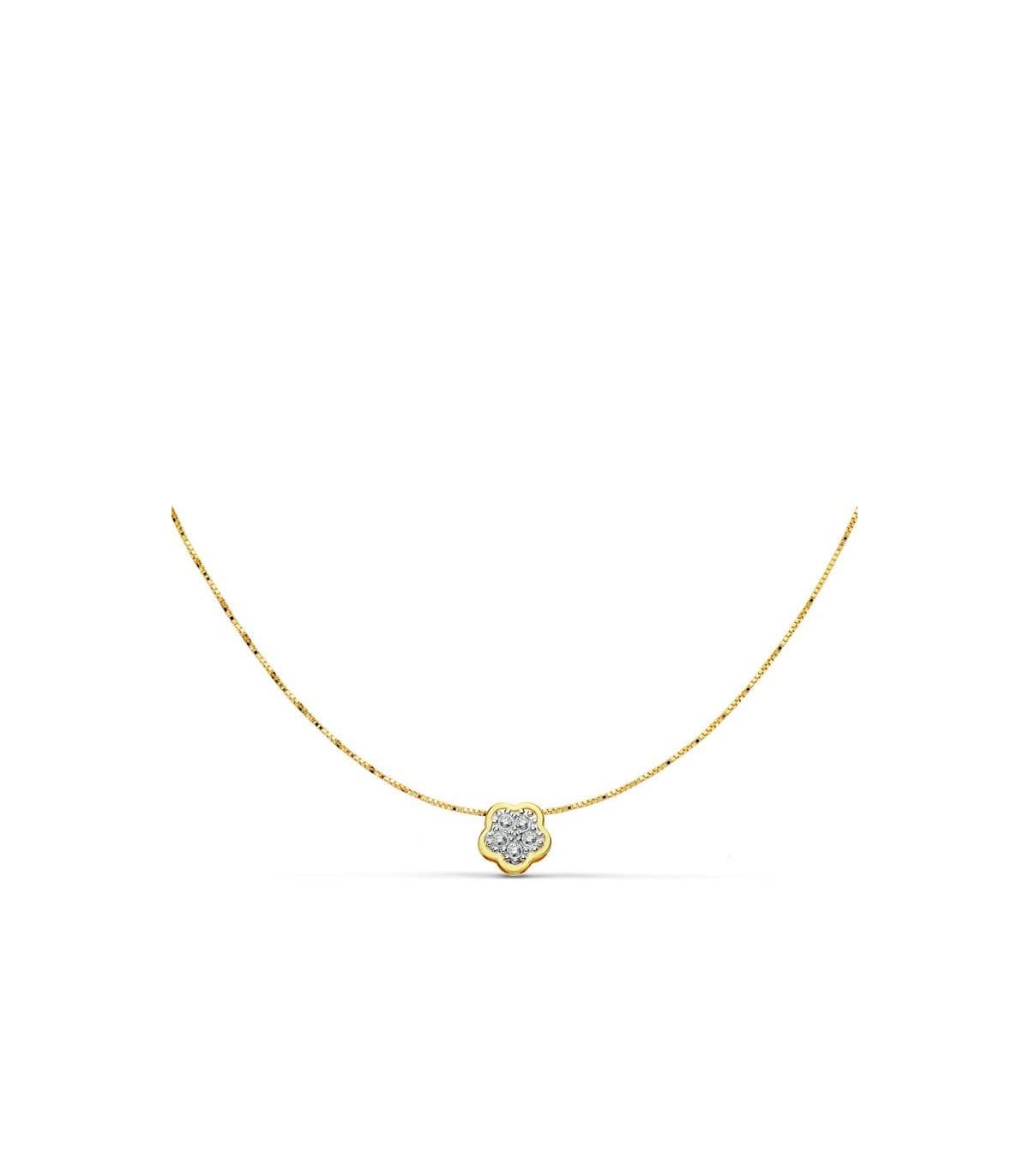 Collier bicolore Abril 18 Carats
