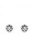 Pendientes  oro blanco Anabela 5 mm 18 Ktes