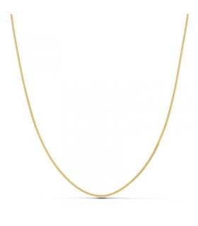 Collana catena maglia groumette 0.8 mm 45 cm - Catene in oro da acquistare online nella gioielleria Alda