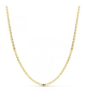 Catena in oro 18 carati, collana maglia marina 1.5 mm 45 cm