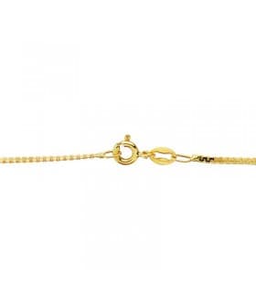 Catenina piatta 1 mm in oro giallo 750 40 cm, ideale girocollo da donna.