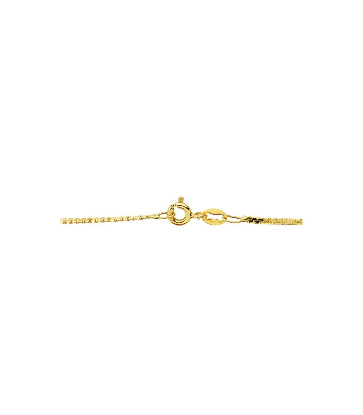 Cadena de mujer plana 1 mm oro 18 Ktes 40 cm