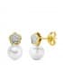 Pendientes oro bicolor Lea 18 Ktes