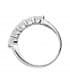 Anello di fidanzamento Eternity Clarise in oro bianco 750 18 kt | Anello veretta da donna