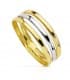 Bague à bandes en 2 ors, modèle Sally 18 carats pour femme | Bagues en or et bijoux en ligne