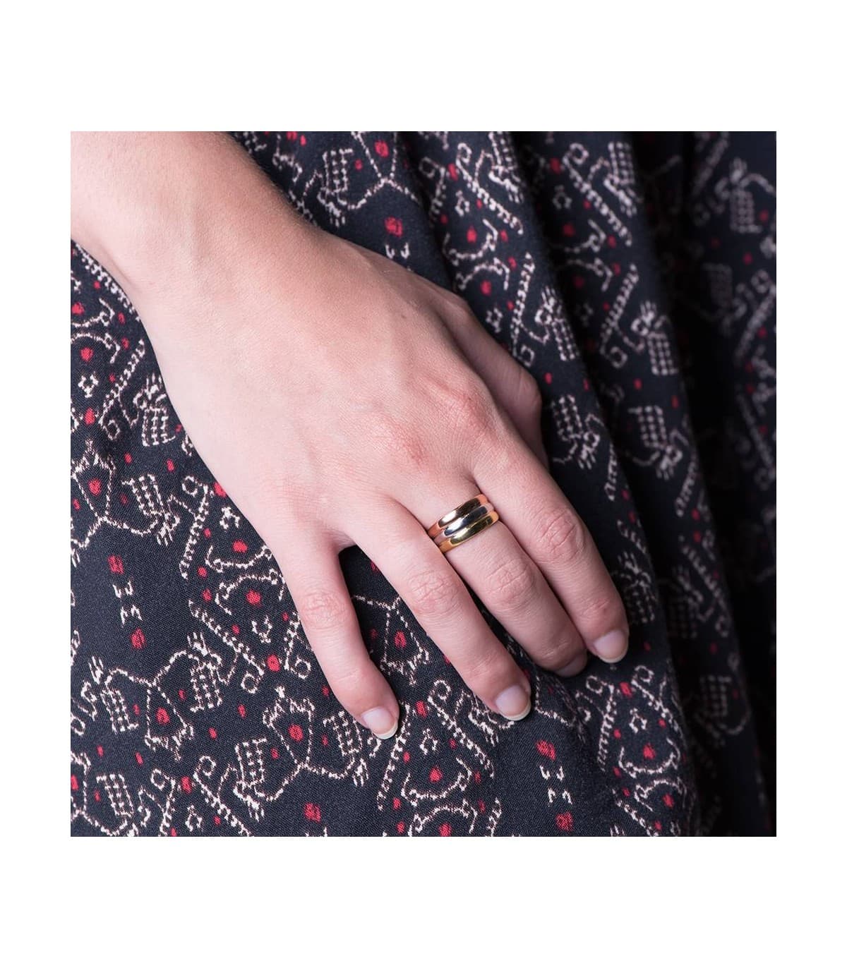 MIRIAM Bandring aus Gelb-/Weiß- und Rottgold 18K | Schmuck für Damen, online kaufen