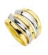 Bandring für Damen aus Gelb- und Weißgold, Modell Sofía 18K Gold.