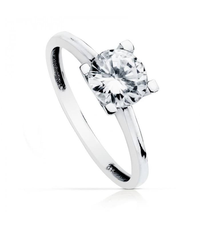 Solitaire blanc Victoria 18 Carats
