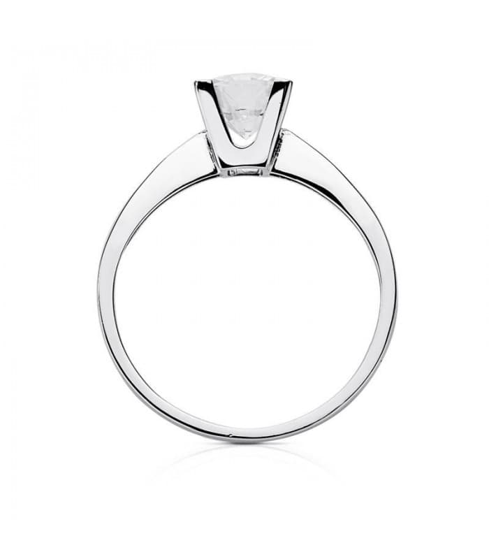 Solitaire blanc Victoria 18 Carats