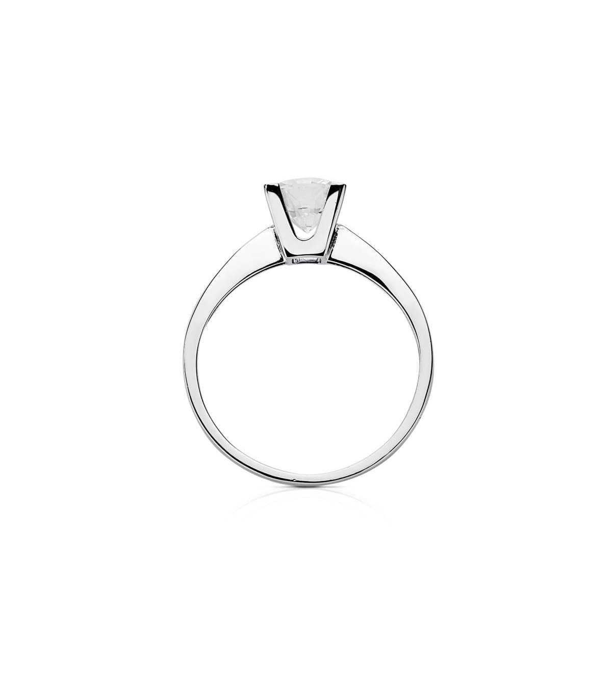 Solitaire blanc Victoria 18 Carats