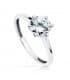 Solitaire blanc Irache 18 Carats