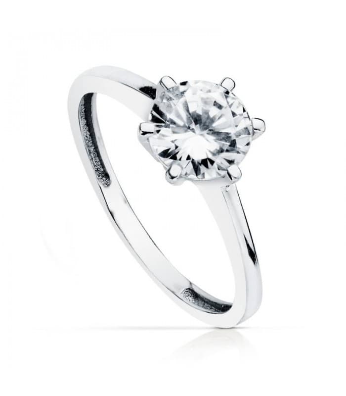 Solitario blanco Irache 18 Ktes