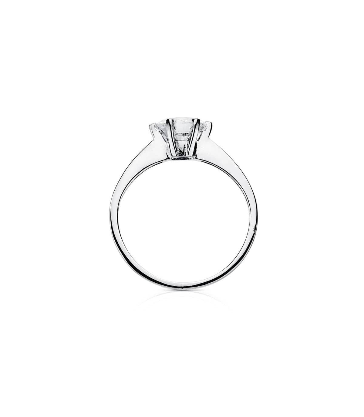Solitario blanco Irache 18 Ktes