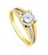 Anello Solitario Andrea oro bicolore 18 Kt | Anelli da donna proposta di matrimonio