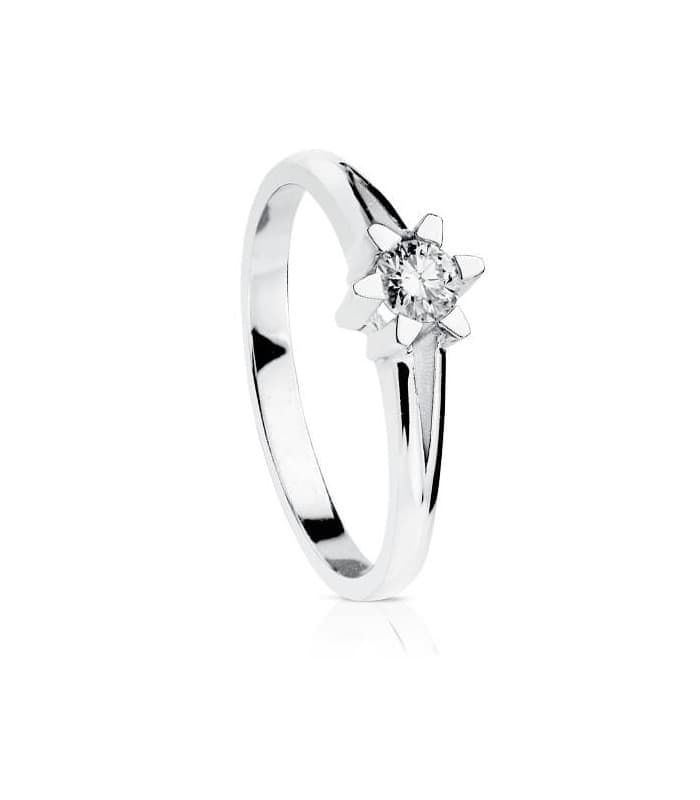 Solitaire Amalfi 0.200 Ct. 18 K.
