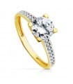 Solitaire bicolore Lux 18 Carats
