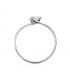 Solitario blanco Olivia 18 Ktes