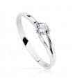 Solitaire blanc Isabelle 18 Carats