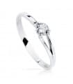 Solitario blanco Isabelle 18 Ktes