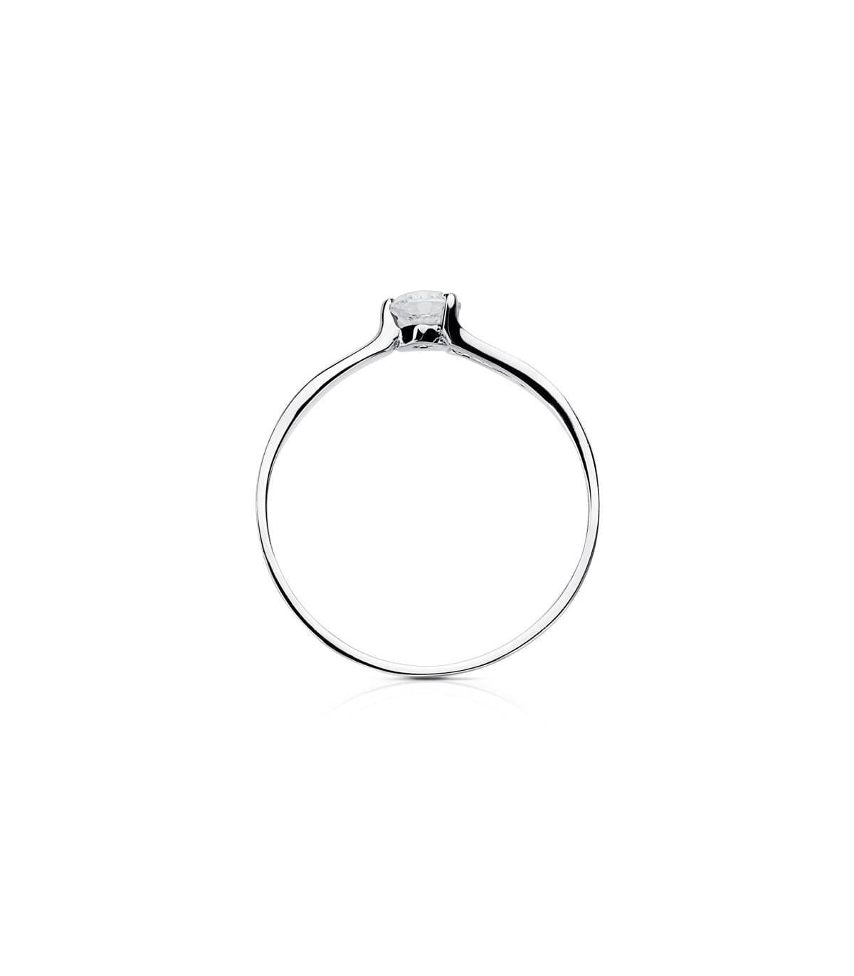 Solitaire blanc Isabelle 18 Carats