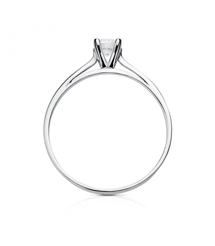 Solitario blanco Luna 18 Ktes