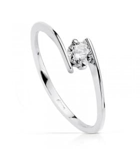 Solitario blanco Blanca 18 Ktes