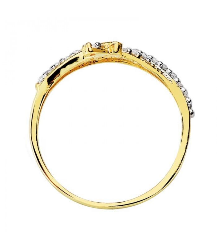 Bague bicolore Estefany 9 Carats
