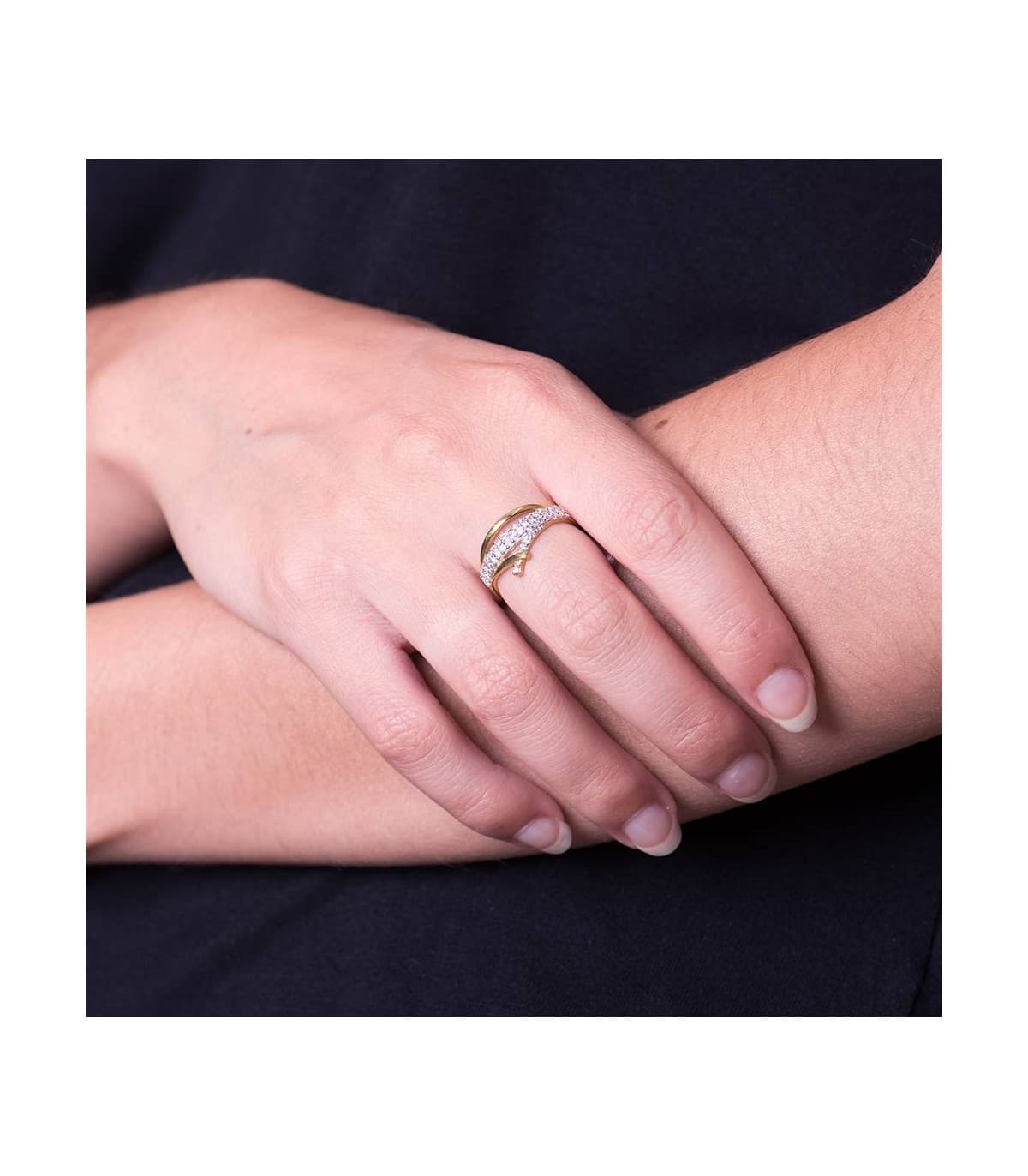 Bague bicolore Estefany 9 Carats