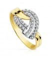 Anello bicolore Aramis 9 Kt