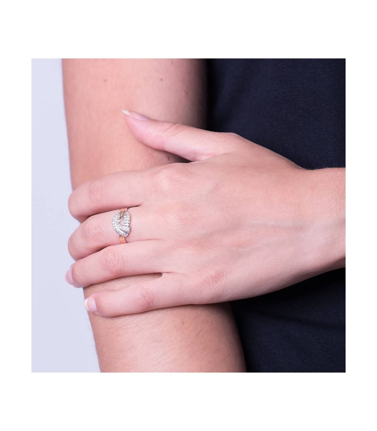 Bague bicolore Aramis 9 Carats