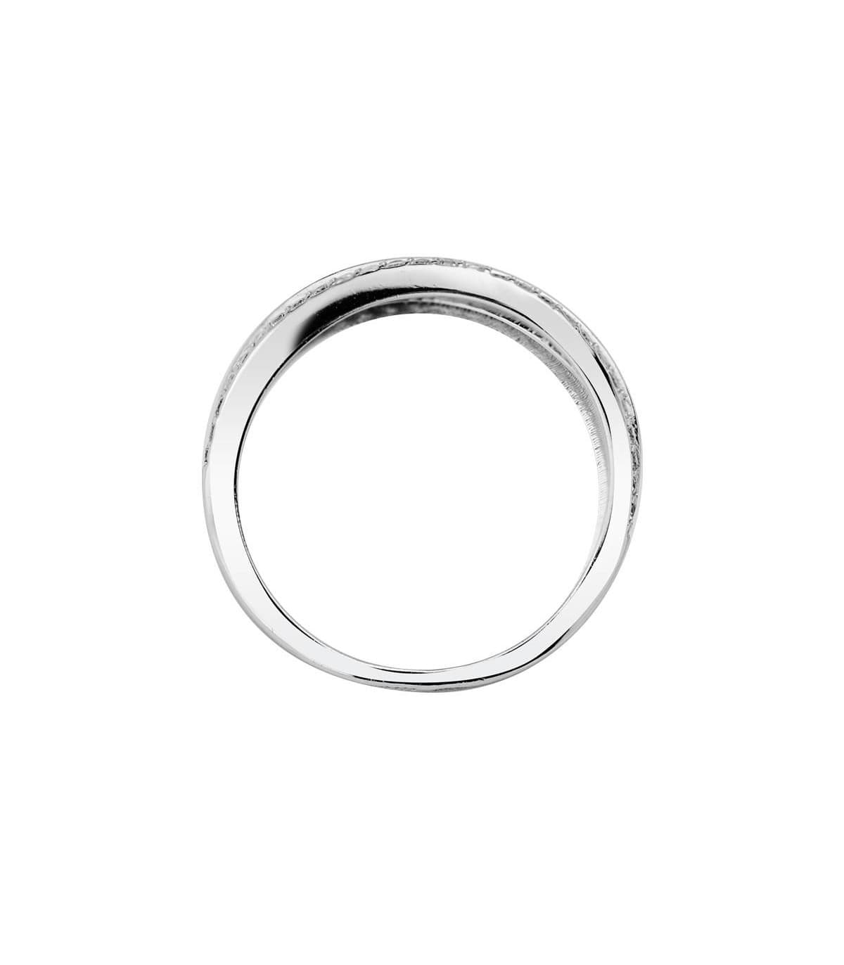 Anello oro bianco Tulipano 9 Kt