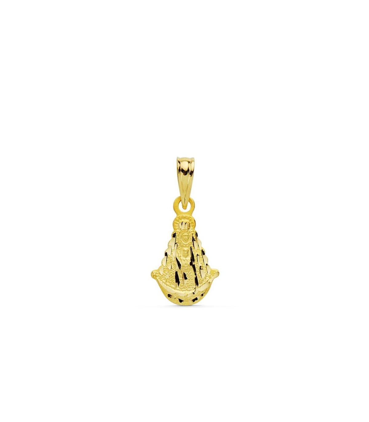 Médaille Silhouette Vierge du Rocio Or 18K 15mm Bijouterie en ligne