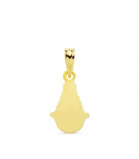 Medalla Silueta Virgen del Rocío Oro 18K 15mm joyería online