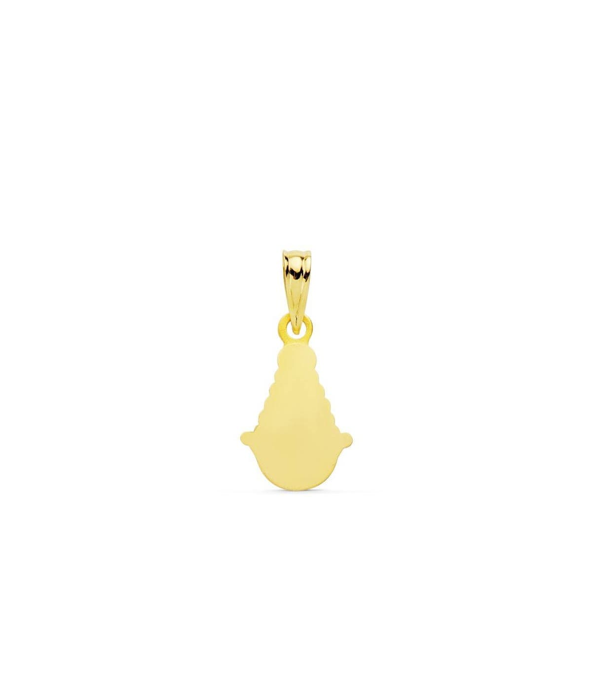 Medalla Silueta Virgen del Rocío Oro 18K 15mm joyería online