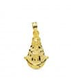Médaille Silhouette Vierge du Rocio Or 18K 20mm