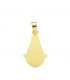 Médaille silhouette Vierge du Rocio 18K 20mm