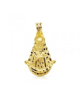 Medalla Silueta Virgen del Rocío Oro 18K 25mm