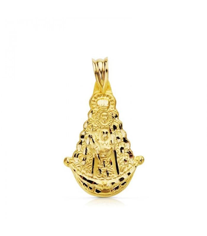 Médaille Silhouette Vierge du Rocio Or 18K 25mm