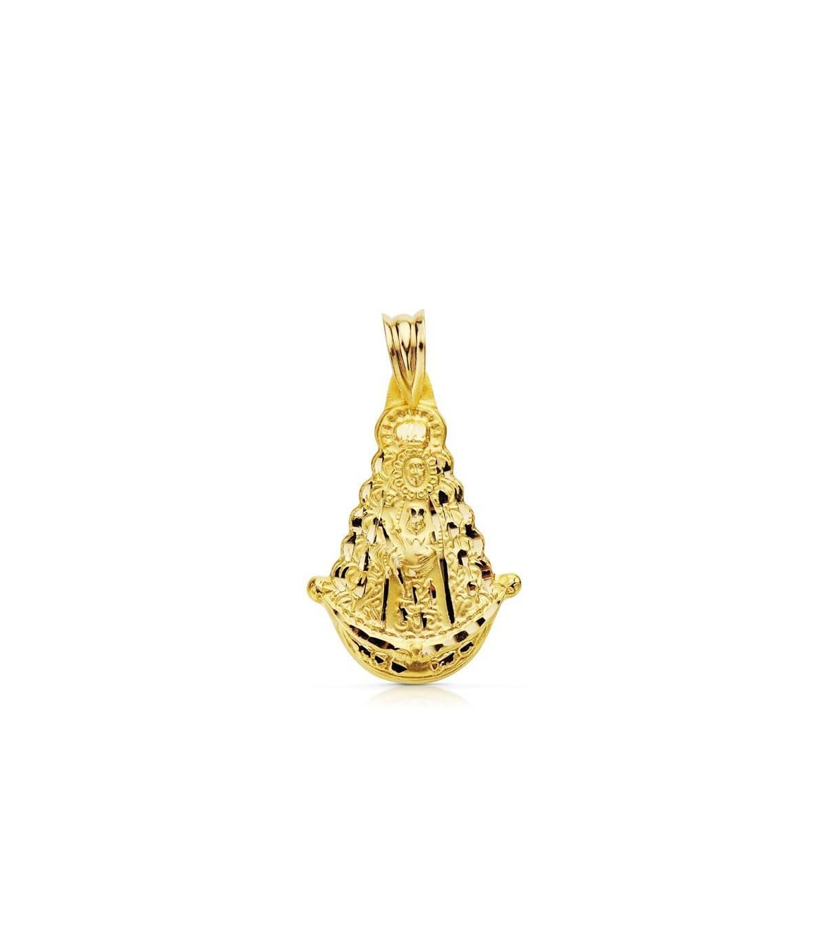 Médaille Silhouette Vierge du Rocio Or 18K 25mm