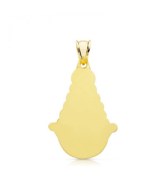 Medaglia figura Madonna del Rocio oro 18kt 30mm