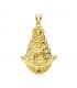 Médaille silhouette Vierge du Rocio 18 K 35mm