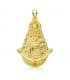 Medalla silueta Virgen Rocío 18K 40mm colgante personalizado joyería online