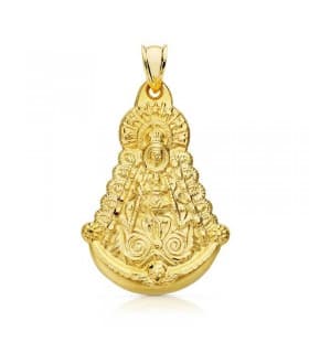 Madonna von Rocio Medaille Gelbgold 18K P3050-335