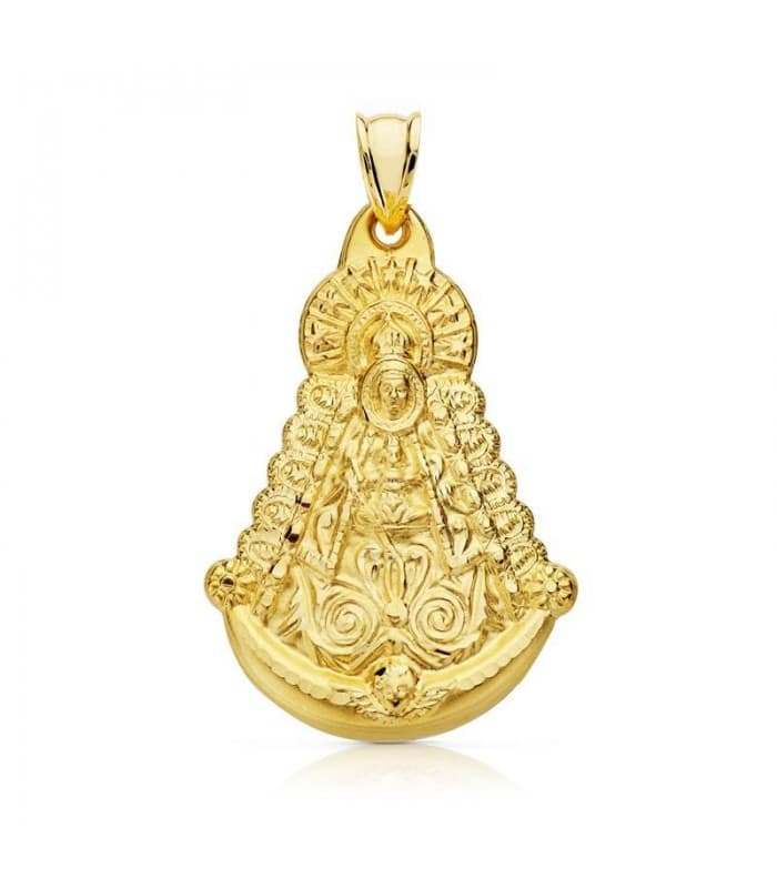 Madonna von Rocio Medaille Gelbgold 18K P3050-335