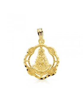 Medalla Virgen Rocío 18 Ktes 17mm