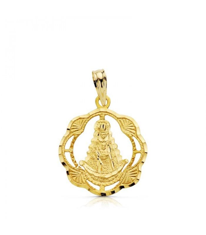 Medalla Virgen Rocío 18 Ktes 17mm